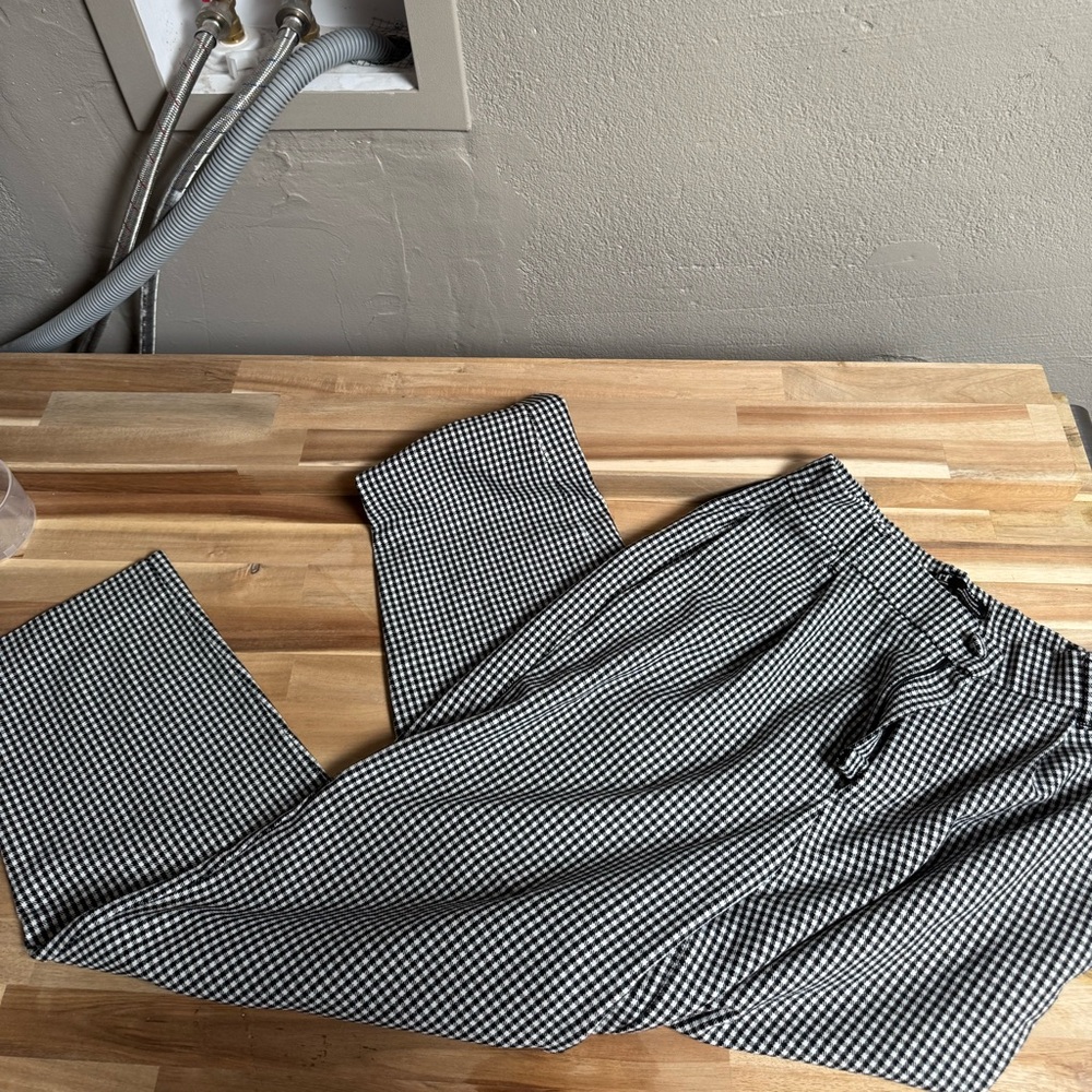 Zara Gingham Trousers